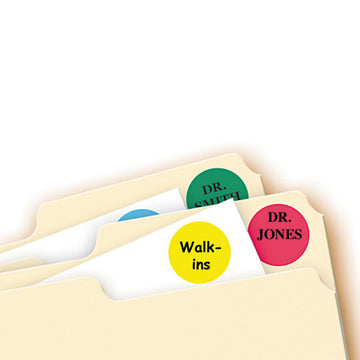 Avery® Printable Self-adhesive Removable Color-coding Labels, 0.75" Dia., Assorted Colors, 24-sheet, 42 Sheets-pack, (5472) freeshipping - TVN Wholesale